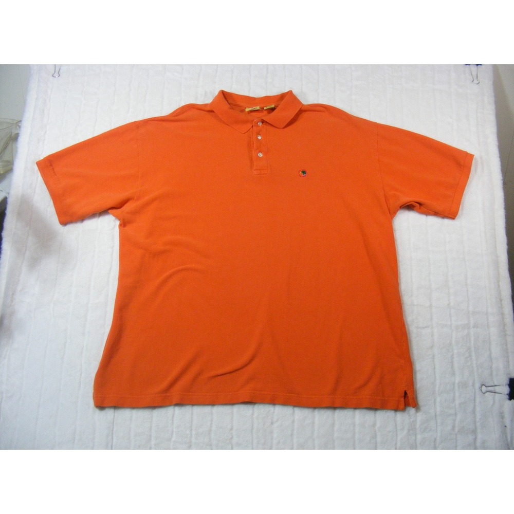 Duck Head Polo Shirt Mens XXL Orange Excellent Short Sleeve Cotton Pique Logo
